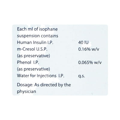Wosulin N 40iu Vial Of 10ml Injection