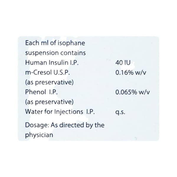 Wosulin N 40iu Vial Of 10ml Injection