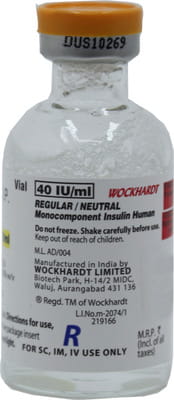 Wosulin R 40iu Vial Of 10ml Injection