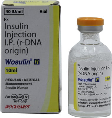 Wosulin R 40iu Vial Of 10ml Injection