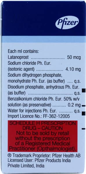 Xalatan 0.005% Bottle Of 2.5ml Eye Drops