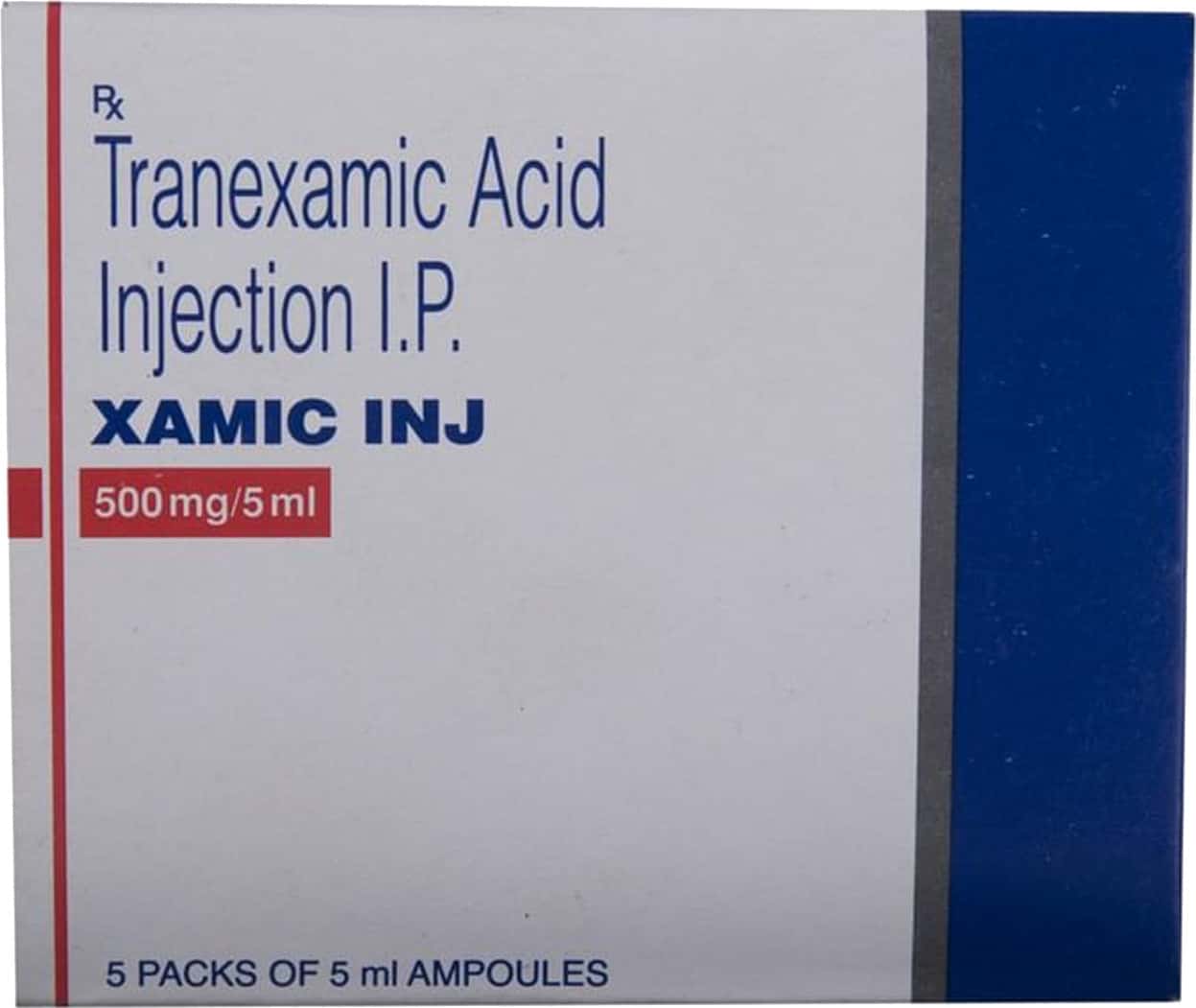 Xamic 500 MG Injection (5): Uses, Side Effects, Price & Dosage | PharmEasy