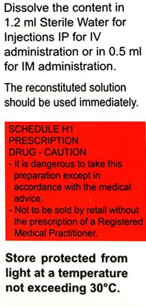 Xone 125mg Powder For Injection