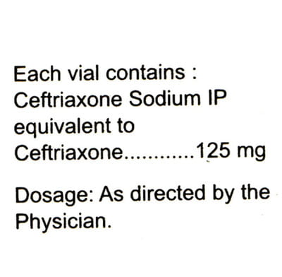 Xone 125mg Dry Vial Of 1 Powder For Injection