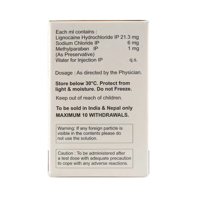 Xylocaine 2% Vial Of 30ml Injection