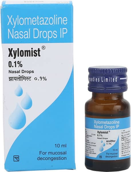 Xylomist 0.1% Nasal Drops 10ml