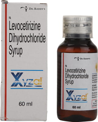 Xyzal 2.5mg Bottle Of 60ml Syrup