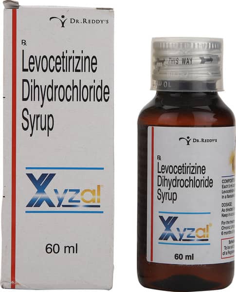 Xyzal 2.5mg Bottle Of 60ml Syrup