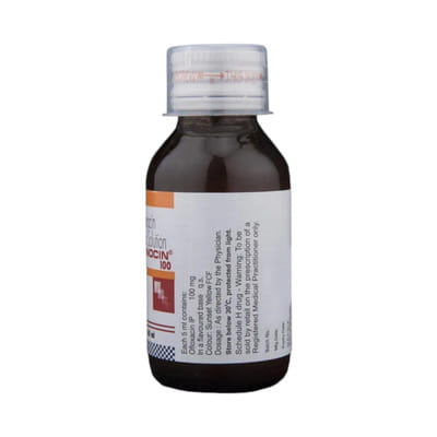 Zanocin 100mg Bottle Of 60ml Oral Liquid