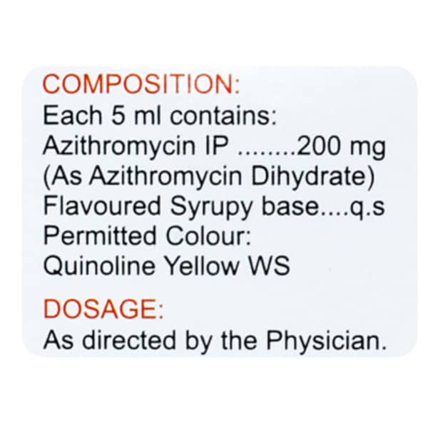 Zathrin 200mg Bottle Of 15ml Syrup
