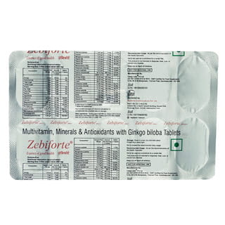 Zebiforte Strip Of 10 Tablets