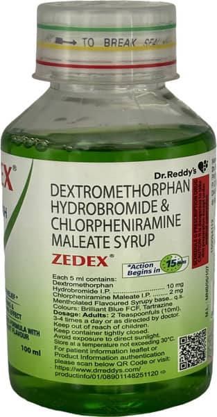Zedex Cough Syrup | Mix Fruit Flavour
