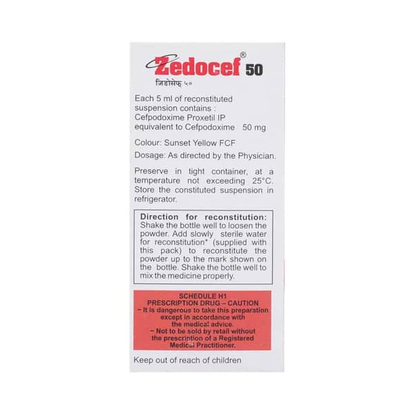 Zedocef 50mg Bottle Of 30ml Suspension