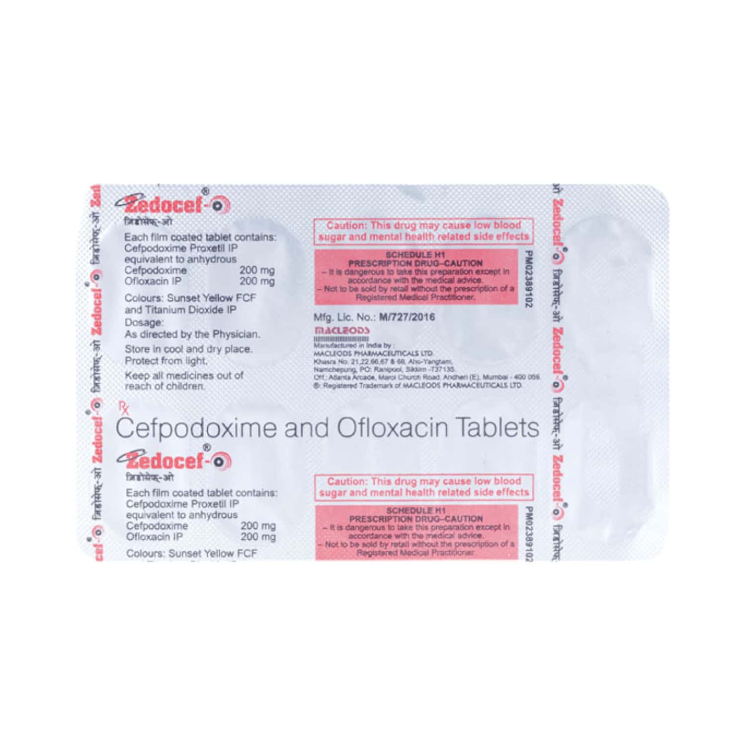 Zedocef O Strip Of 10 Tablets: Uses, Side Effects, Price & Dosage ...