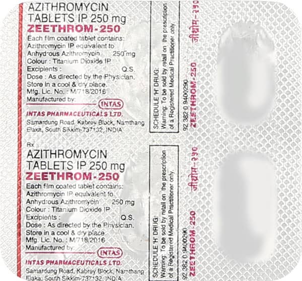 Zeethrom 250Mg Tablet