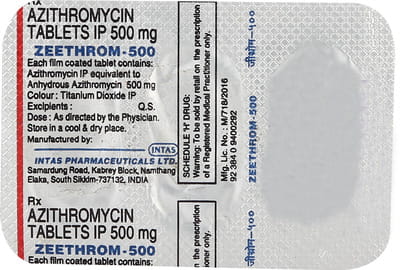 Zeethrom 500mg Strip Of 3 Tablets