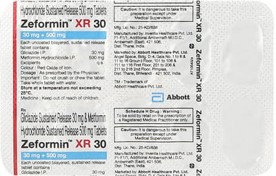 Zeformin Xr 30mg Strip Of 10 Tablets