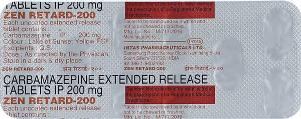 Zen Retard 200mg Strip Of 10 Tablets