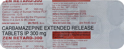 Zen Retard 300mg Strip Of 10 Tablets