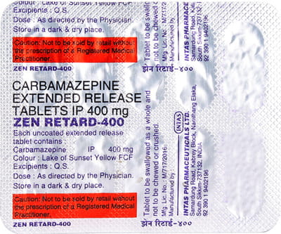 Zen Retard 400mg Strip Of 10 Tablets