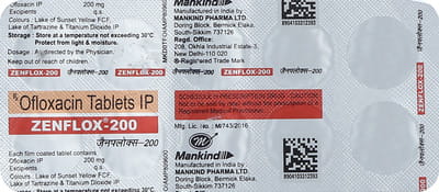 Zenflox 200mg Strip Of 10 Tablets