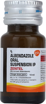 Zentel Bottle Of 10ml Suspension