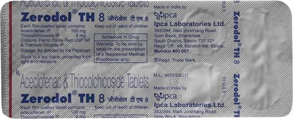 ज़ेरोडॉल टी एच 8 टैबलेट