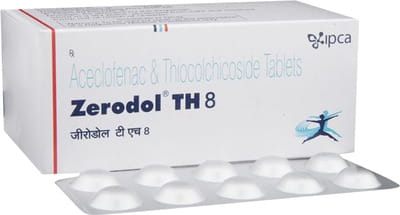 Zerodol Th 8mg Strip Of 10 Tablets