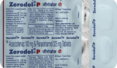Zerodol P Strip Of 10 Tablets