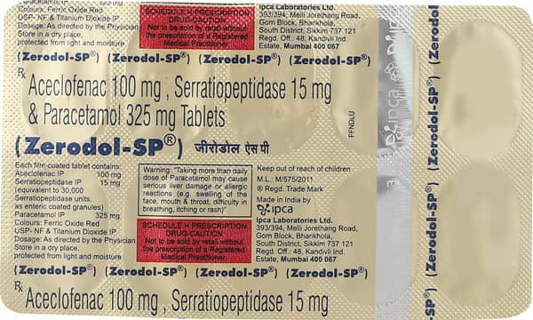 Zerodol Sp Strip Of 10 Tablets