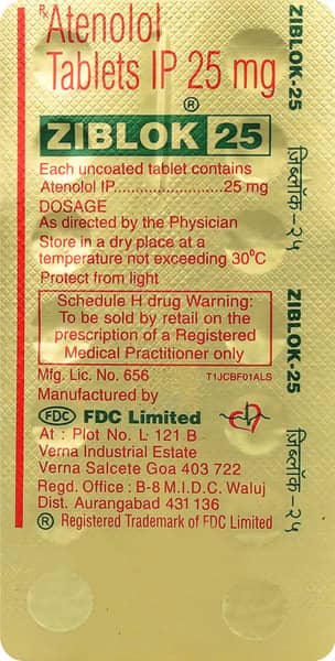 Ziblok 25mg Strip Of 14 Tablets
