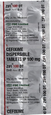 Zifi Dt 100mg Strip Of 10 Tablets