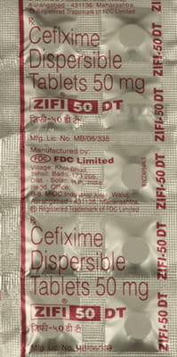 Zifi Dt 50mg Strip Of 10 Tablets