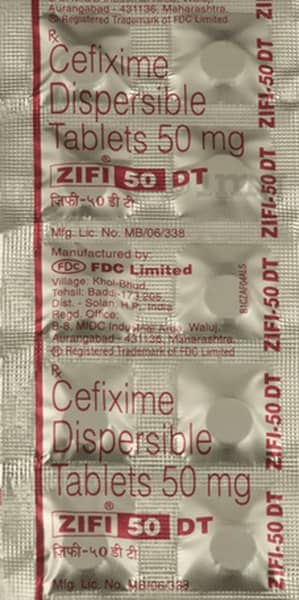 Zifi Dt 50Mg Strip Of 10 Tablets