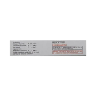 Zincoderm G Tube Of 15gm Cream