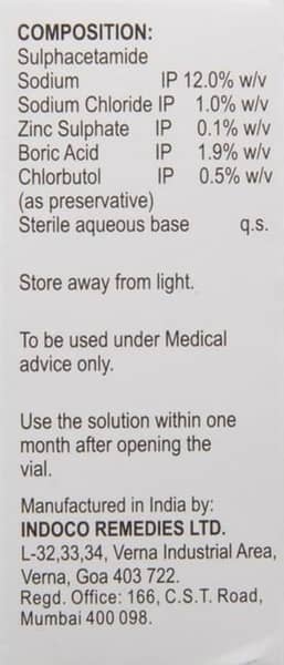 Zincoren Bottle Of 10ml Eye/Ear Drops
