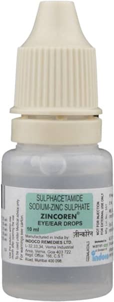 Zincoren Bottle Of 10ml Eye/Ear Drops
