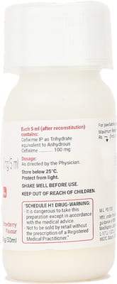 Ziprax 100mg Strawberry Flavour Bottle Of 30ml Dry Syrup