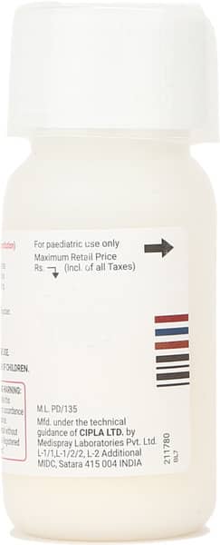 Ziprax 100mg Strawberry Flavour Bottle Of 30ml Dry Syrup