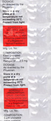 Ziram 2.5mg Strip Of 10 Tablets