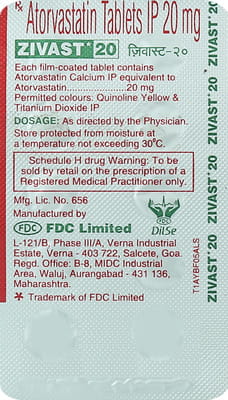 Zivast 20mg Strip Of 10 Tablets