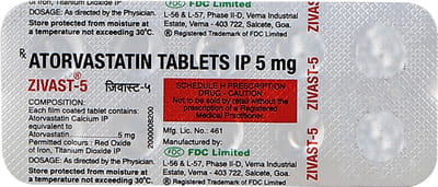 Zivast 5mg Strip Of 10 Tablets