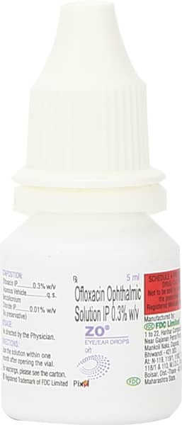 Zo 0.3% Bottle Of 5ml Eye/Ear Drops