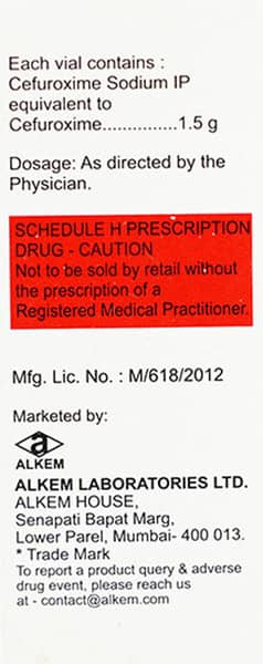 Zocef 1.5gm Powder For Injection