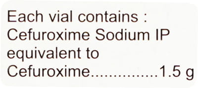 Zocef 1.5gm Dry Vial Of 1 Powder For Injection