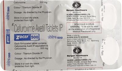 Zocef 500mg Strip Of 10 Tablets