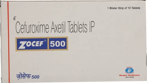 Zocef 500Mg Strip Of 10 Tablets