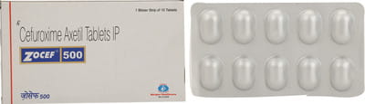 Zocef 500mg Strip Of 10 Tablets