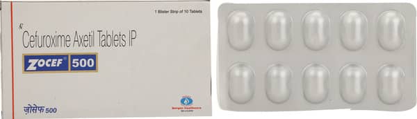 Zocef 500Mg Strip Of 10 Tablets