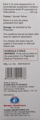 Zocef Bottle Of 30ml Dry Syrup